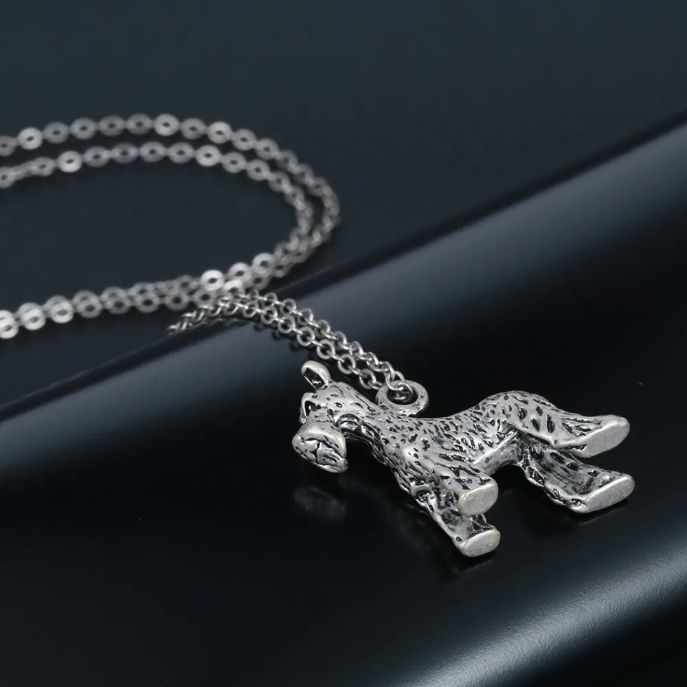 Todorova 3D Маленькая подвеска шнауцера Bobtail Dog Breed для друзей ожерелье с животными и