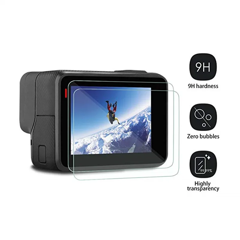 Протектор экрана для GoPro Hero 7 6 5 2018 закаленный экран со стеклянной линзой