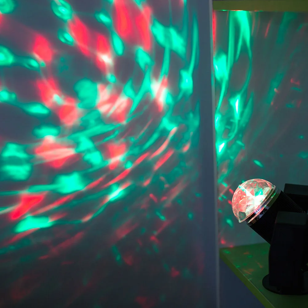 

Newest LED Disco Party Stage Light Club USB DJ Bluetooth Music Speaker with Remote Controller Mini Lamp