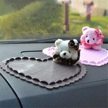 Новый Универсальный Автомобиль Для Укладки Мультфильм антипробуксовочная Мат Нескользящим Приборной Панели Автомобиля Липкий Коврик для Мобильного Телефона Ключ