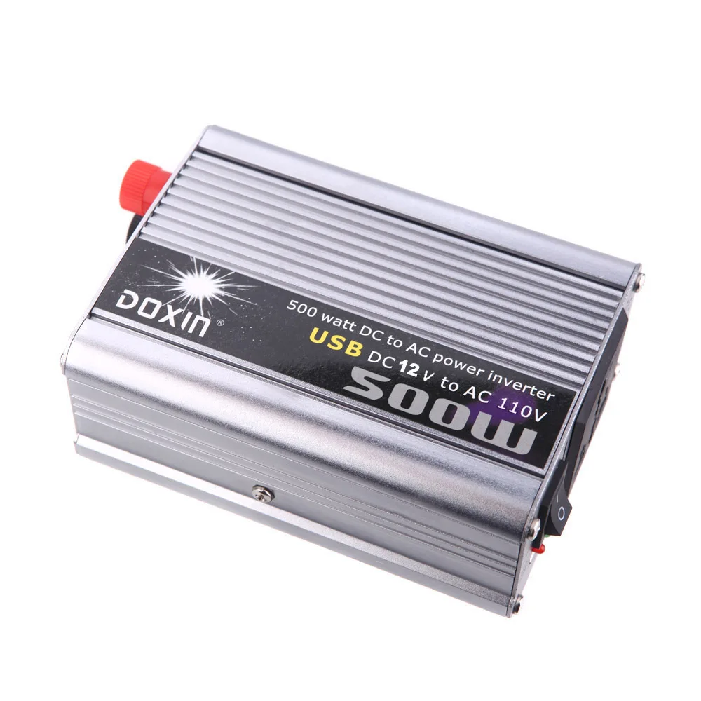 500 W Мощность DC автомобильный инвертор 12/24 V AC 110/220 V Модифицированная синусоида автомобиля Мощность конвертер USB зарядное устройство
