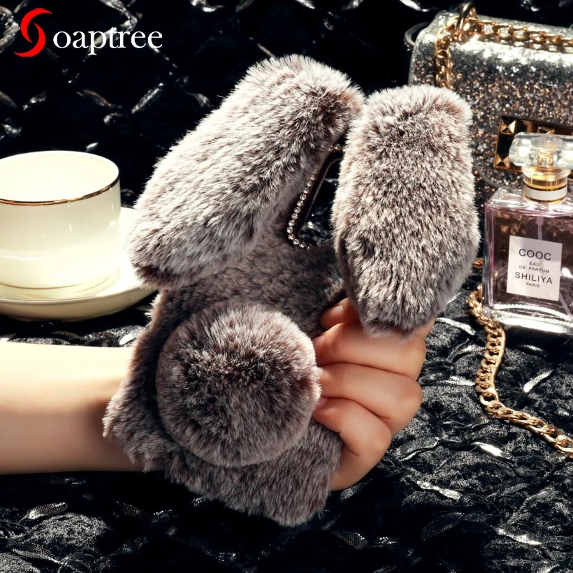 

Rabbit Fur Phone Cases For OnePlus 2 3 5 6 6T 5T 3T 2 X Two OnePlus2 OnePlus3 One Plus A2001 A0002 Three A3000 A0003 OP5T Case