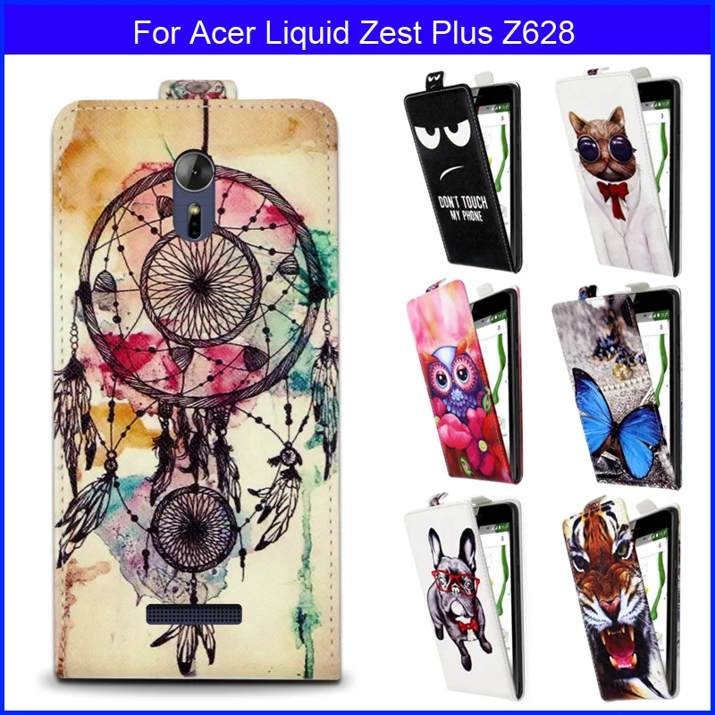 

Fashion Patterns Cartoon Luxury Flip up and down PU Leather Case for Acer Liquid Zest Plus Z628,Free gift