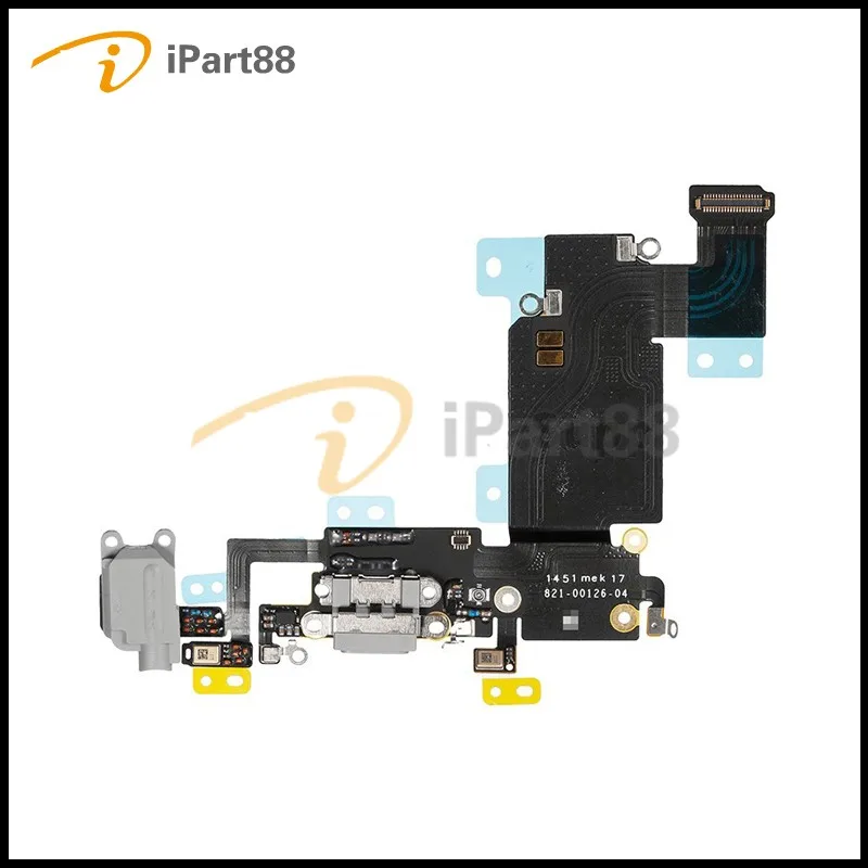 For_Apple_iPhone_6S_Plus_Charging_Port_Flex_Cable_Ribbon_Replacement_-_Dark_Gray_-_Grade_S_2_