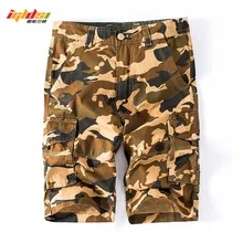 Новые мужские шорты Карго летние дизайнерские камуфляжные шорты в стиле милитари Homme модные хлопковые брендовые Бриджи тактические шорты