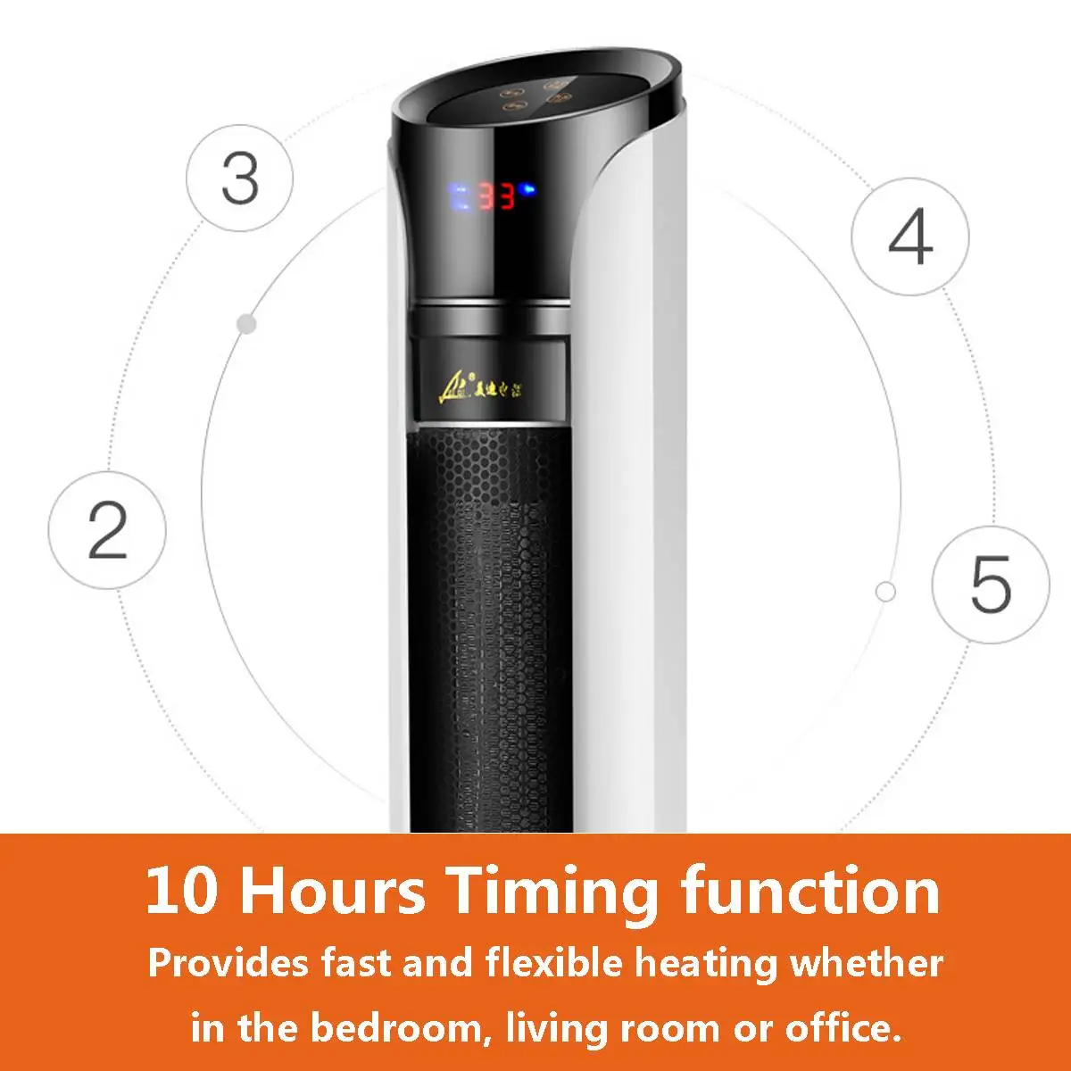  Electric Heater 2000W 220V PTC AdjustableTemperature Heating Electric Heaters Home Air Warmer Tower