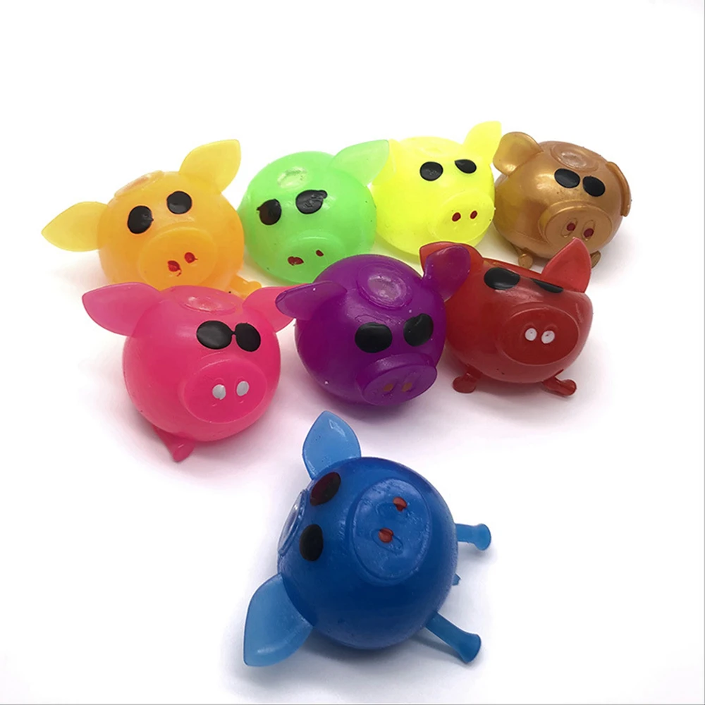 Multi Color Squishy Pig Antistress Water Ball Squeeze Vent Mochi Rising Abreact Soft Sticky Stress Relief Funny Gift JellyToy