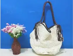 2019 летний дизайн женские сумки Соломенная женская пляжная сумка большой емкости сумка через плечо