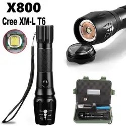 G700 Масштабируемые XML T6 светодиодный тактический фонарь 18650 Батарея Зарядное устройство чехол светодиодный фонарик лиходарка ручной Linterna