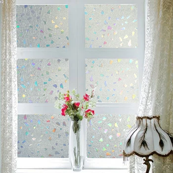 

2020 New Abstract Design window stickers 3D Static Cling UV Anti Privacy Decal Sunscreen Glass Window Vinyl Film Raamfolie