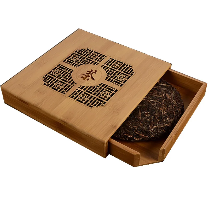 Handmade quality Pu er tea box gift packaging puer tea box health care
