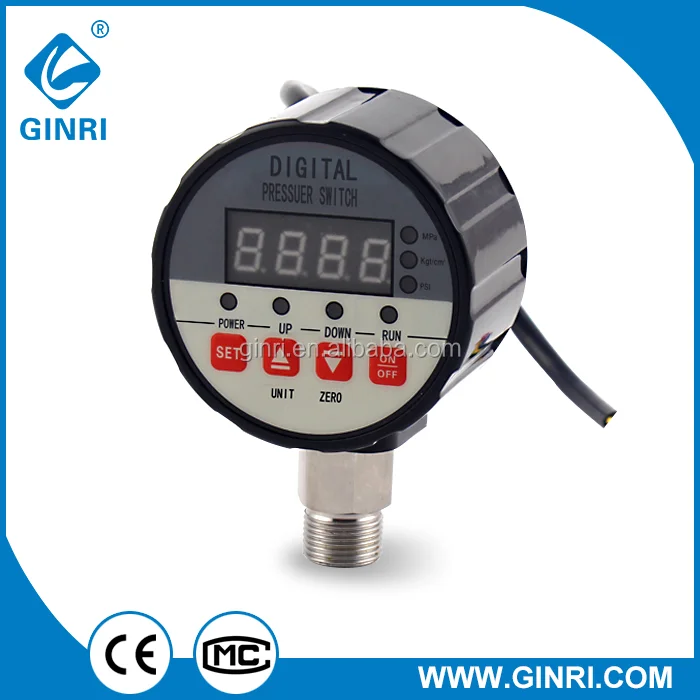 12V Air Pressure Switch Digital 0-0.2Mpa Psi Controller Oil Water Pressure Control Various Of Range Customized