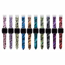 DHL 50 шт./партия узоры Универсальный кожаный ремешок для Fitbit Versa/Fitbit Blaze Смарт часы браслет сменный Браслет для часов