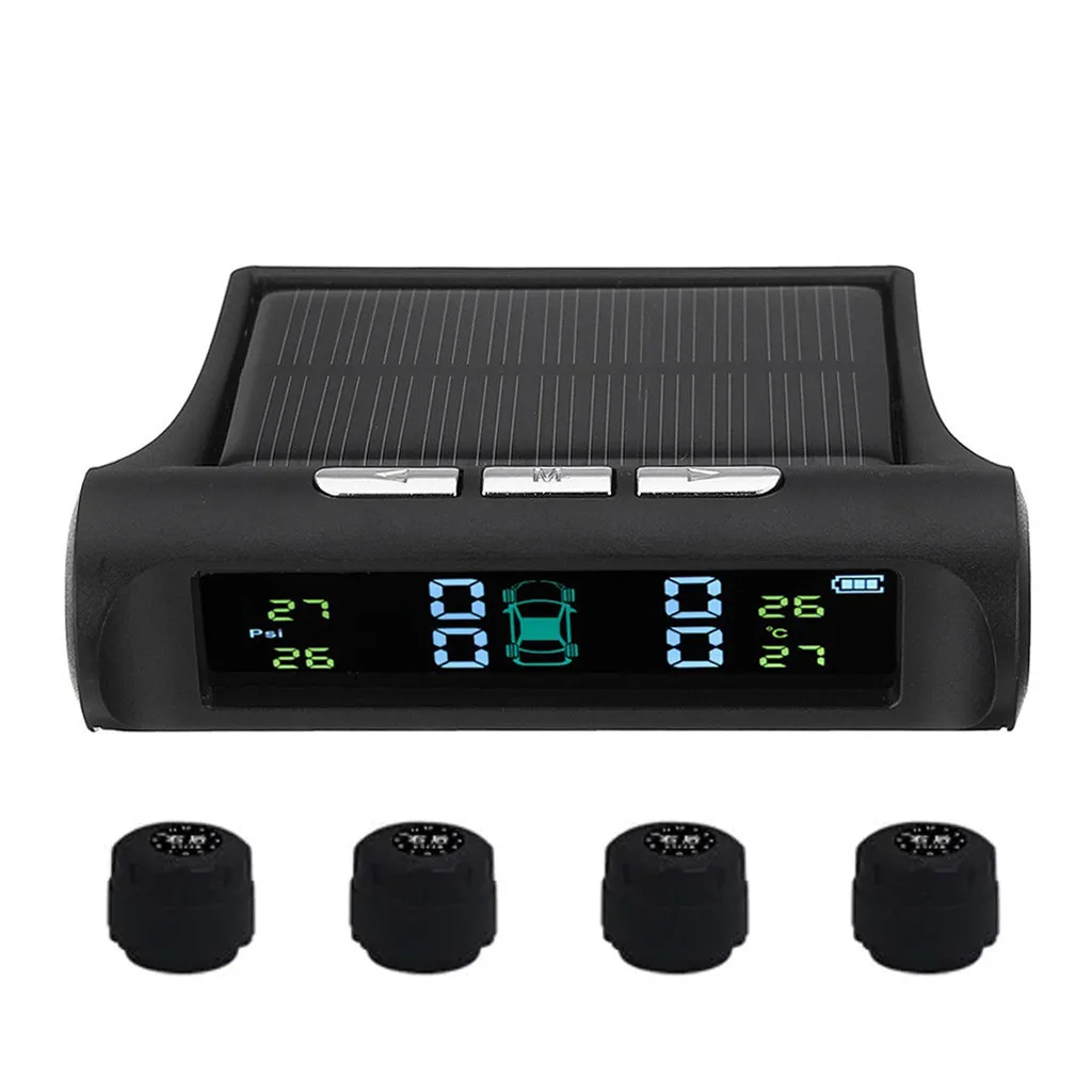 

Tyre Testing Professional Vehicle Helper Car Tire Tyre Wheel Pressure Gauge Wireless Solar External Tester 2019 NEW