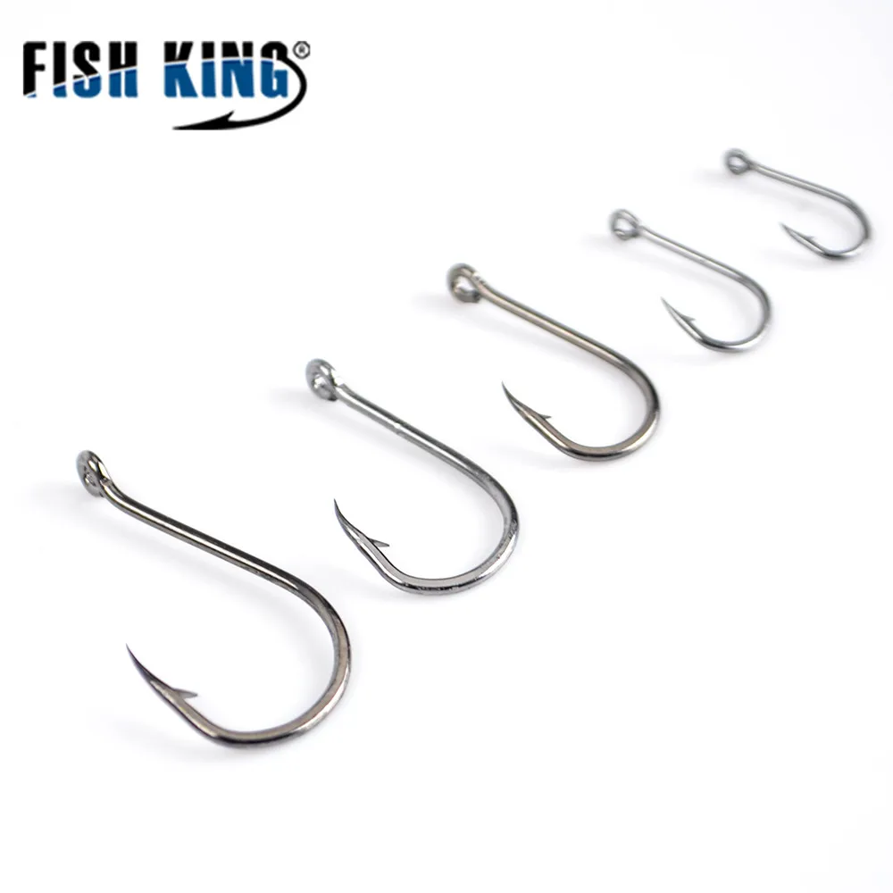FISH KING 5 пакетов 50355 1/0 # 10 рыболовный крючок из высокоуглеродистой стали ISE ISEAMA с