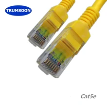 

TRUMSOON Cat5e Network Cable 100MHz Lan Cable UTP RJ45 Ethernet Patch Cord for Router PC TV ADSL