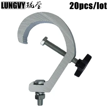 

Free Shipping 20pcs/Lot 30-62mm Aluminium Material LED Moving Head Light Stage Truss Hanging Hook Bearing The Weight Of 80kg