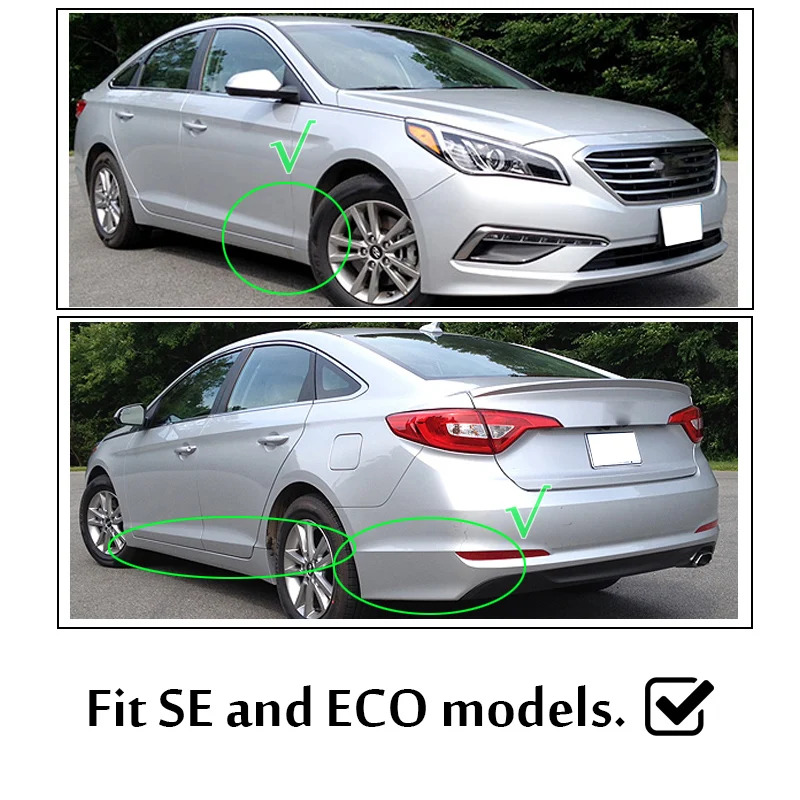 OE Styled литых автомобильных брызговиков для hyundai Sonata ECO SE mudflaps Брызговики щитки аксессуары для брызговиков стайлинга автомобилей