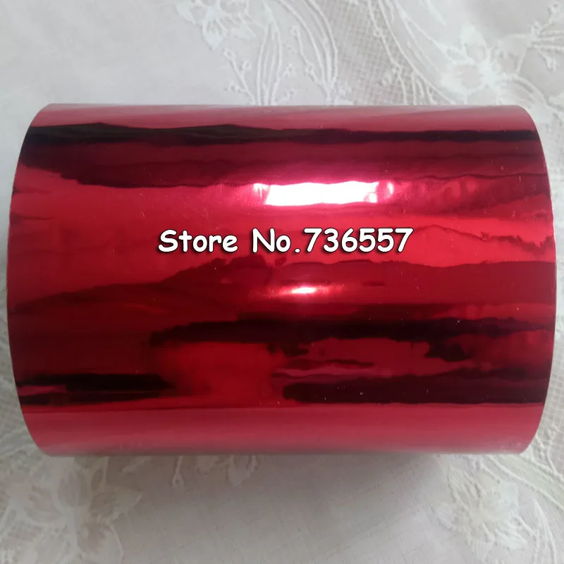 80 мм x 120 м красный цвет горячего тиснения фольги теплопередачи салфетка позолота ПВХ визитная карточка тиснение