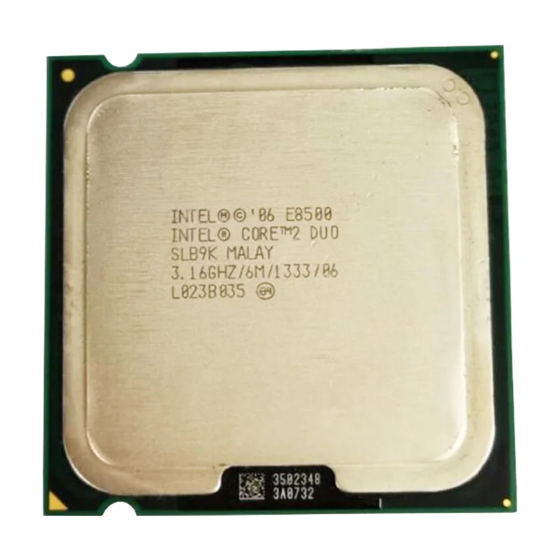 

INTEL CORE 2 E8500 LAG 775 SOCKET 3.16GHz /65W /6M /FSB 1333 DESKTOP CPU DUAL CORE processor