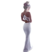 

2018 New Fashion LONG ELEGANT Summer Dresses Halter Sexy Backless Sleeveless Trumpet Pretty Women's Evening Party Dresses