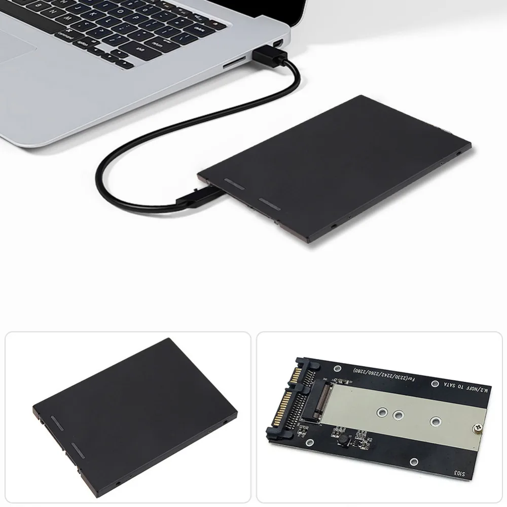 

M.2 NGFF to SATA 3.0 Adapter Board Computer Cables & Connectors NGFF to SATA HDD Enclosure