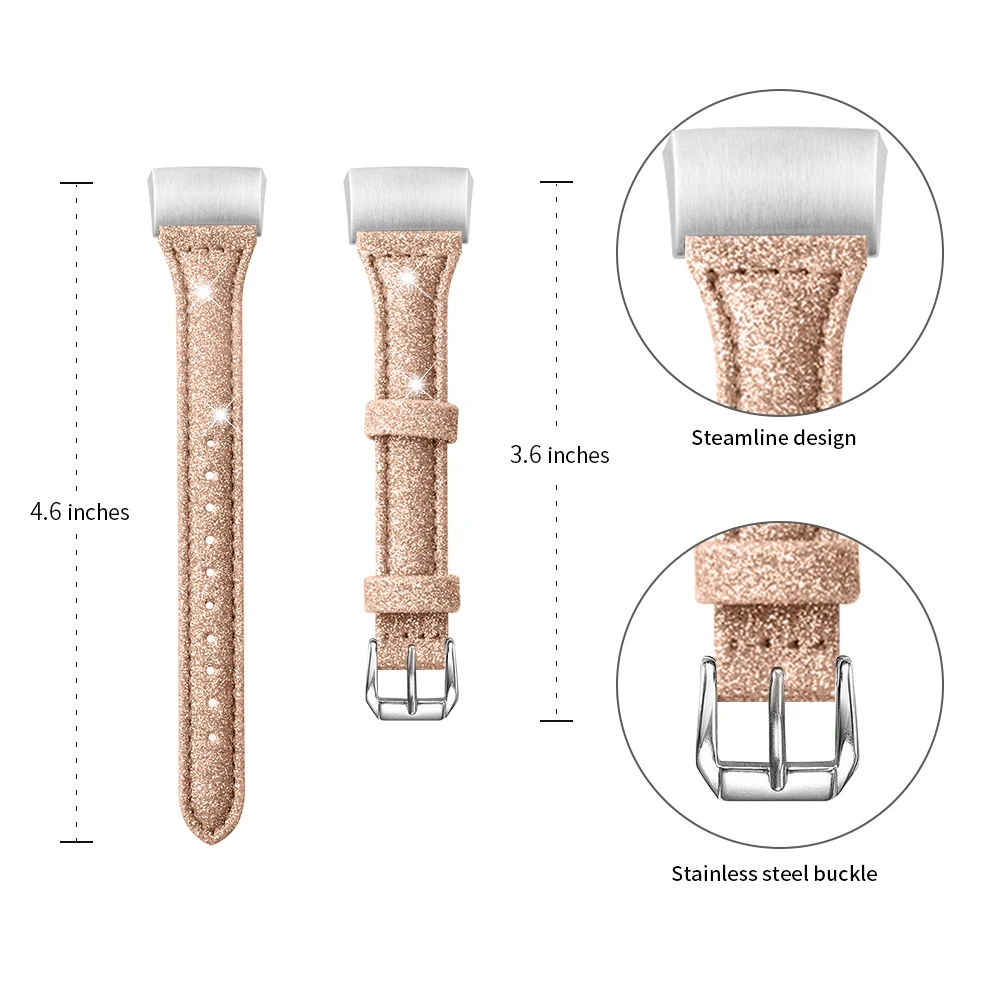 Oulucci сменный кожаный ремешок сменный Fit bit Charge 2 полосы Смарт-часы для фитнеса с для Charge 2