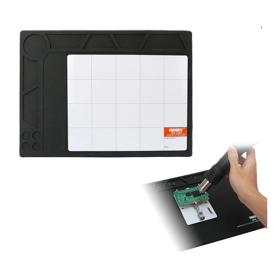 

Jakemy anti-static heat insulation working Mat repair work pad tools kit mobile phone repair tool for cell smart phones
