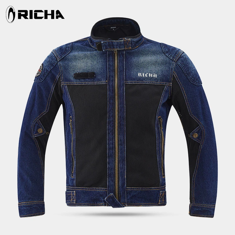 RICHA chaqueta vaquera de malla transpirable para Primavera, ropa de alto rendimiento resistente a las caídas, pantalones vaqueros motocicleta|Combinaciones| - AliExpress