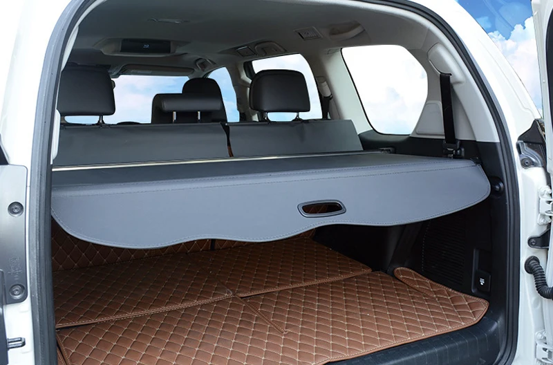 

For Toyota Land Cruiser Prado FJ150 2010-2018 Rear Cargo Cover Trunk Shade Security Parcel Shelf 1Set Car Styling