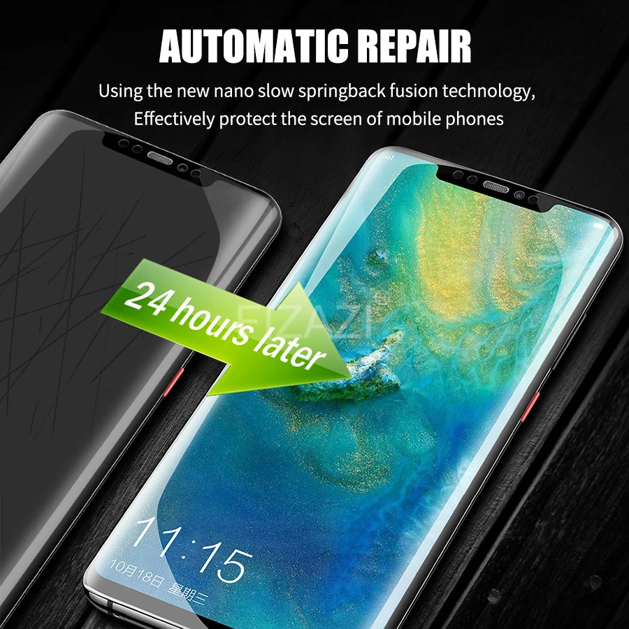 Полное покрытие Гидрогелевая пленка для Huawei P30 Lite Pro Honor 10 8X View 20 Magic 2 Nova 3 3i 4 P Smart Plus