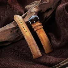 20 мм, 22 мм, ремешок для часов из натуральной кожи, масло, воск, кожа/Crazy Horse, кожаный ремешок для часов, сменные мужские Т-образные ремешки для мужчин и женщин