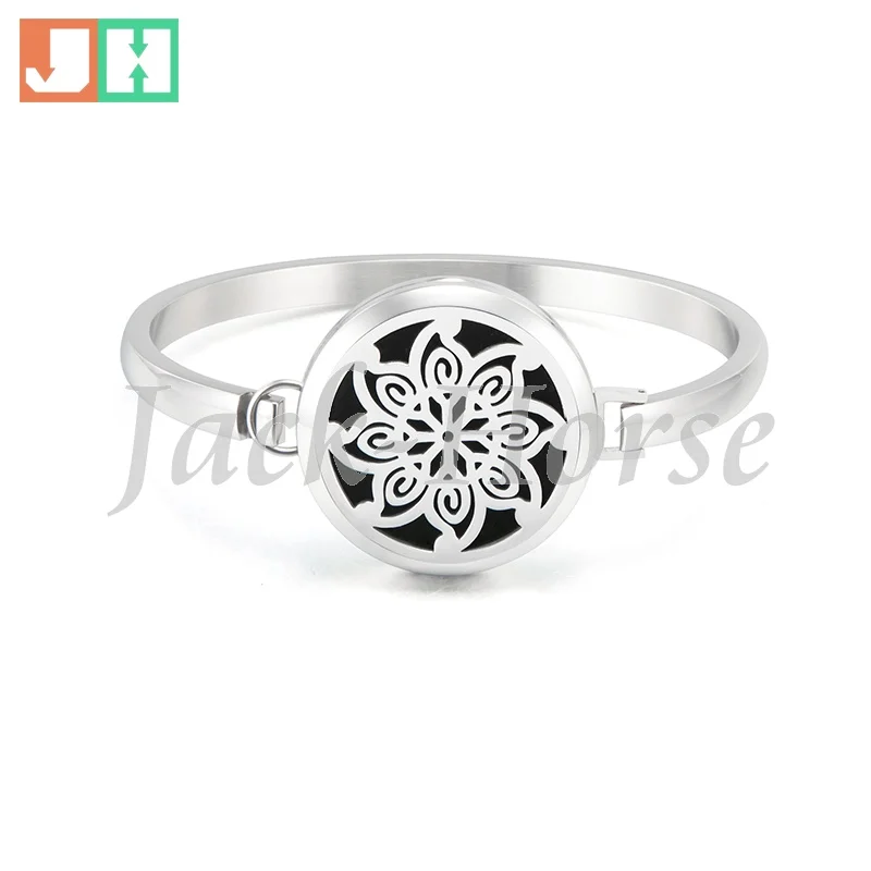 

Stainless Steel 30mm Locket Essential Oil Diffuser Bracelet Bangle Aromatherapy Homeopathy Natural Healing