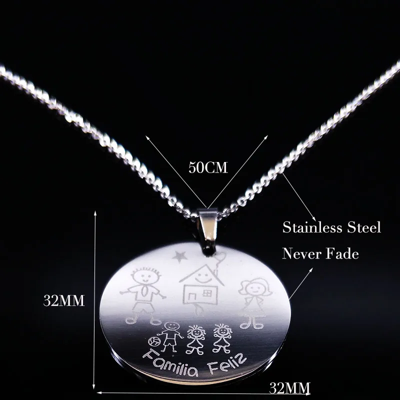 Ожерелье женское из нержавеющей стали серебристого цвета N352S01|stainless steel necklace|steel