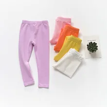 Леггинсы для маленьких девочек; хлопковые брюки на весну и осень; одежда для малышей; штаны; Новинка года; сезон осень
