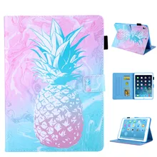 Розовый узор ананас PU и PC с отделением для карт чехол для iPad 9,7 Air 1 2 Pro 9,7 10,5 Mini 12345 Air 10,5