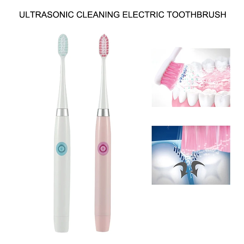 

Electric Toothbrush Ultrasonic Cleaning Oral Hygiene Health Battery Powered Tooth Brush Ultrasonic Tooth Cleaning Tool