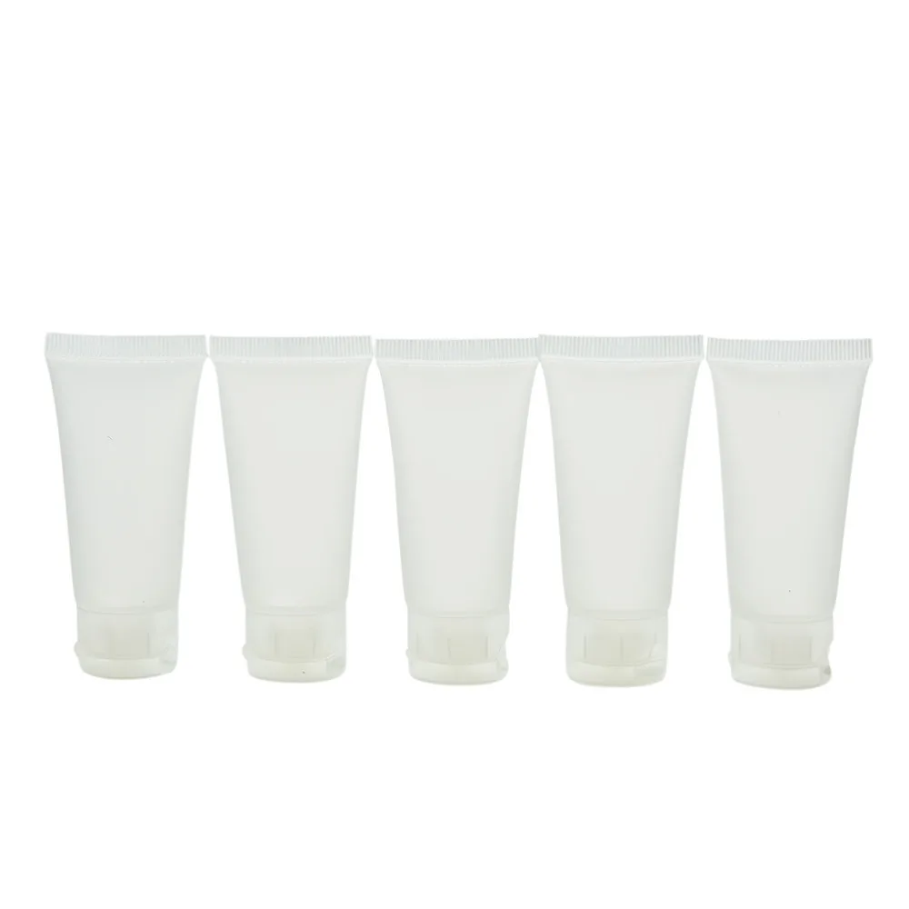 Refillable Bottle Refillable Lotion Bottle Travel Empty Clear Tube Cosmetic Cream Lotion Shampoo Bath Lotion Containers 20ml/ 30ml/ 50ml/ 100ml 5pcs/lot