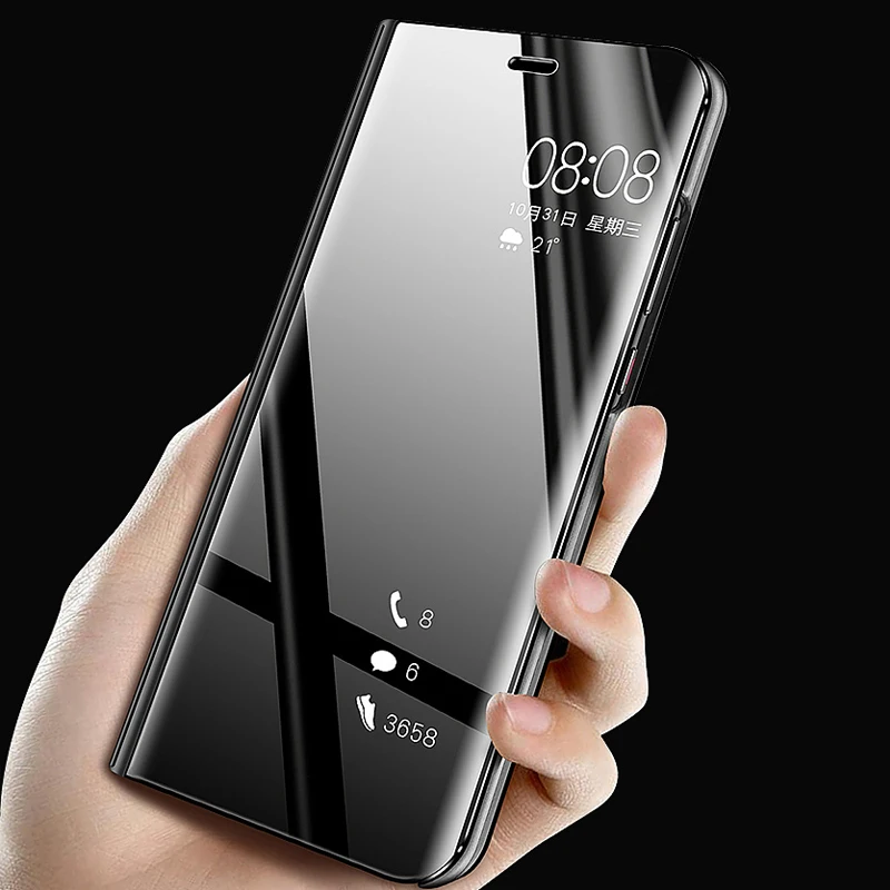

For Samsung A9 Pro 2019 Case Luxury Flip Stand View Mirror Phone Case For Samsung Galaxy A9 Pro 2019 A 9 Back Cover A9Pro Case