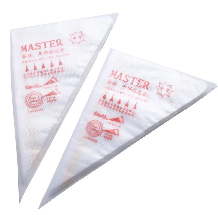 

100pcs Disposable Cake bag Piping Bag Icing Fondant Cake Cream Decorating Pastry Tip Tool Cake Decoration 17x25cm