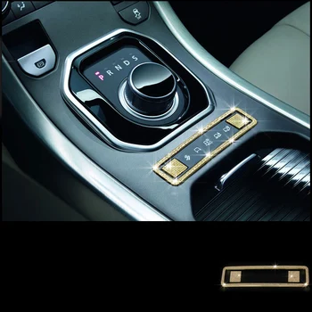 

3pcs Silver / Gold / Rose Gold Diamond Style Center Gear Shift Buttons Cover Frame trim Fit For Range Rover Evoque RRE 2012-2018
