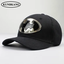 Новые высококачественные для мужчин женщин Бэтмен Супермен бейсбольная Кепка черная белая пара летняя солнцезащитная Кепка тренд хлопок хип хоп кепка