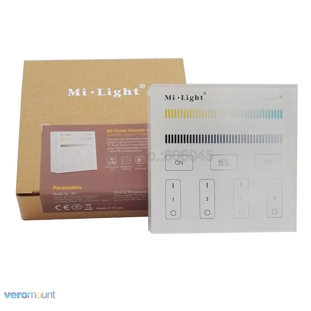 Умный контроллер сенсорной панели Milight T1 T2 T3 T4 B1 B2 B3 B4 Одноцветный/CCT/RGBW / RGB + CCT для