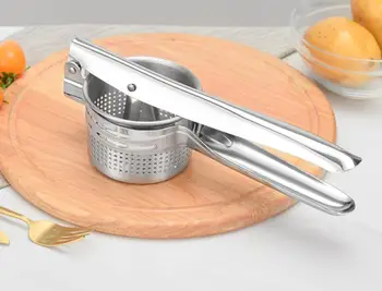 

Fruit & Vegetable Tools Stainless steel potato puree juicer manual potato machine mashed potato mud squeezer