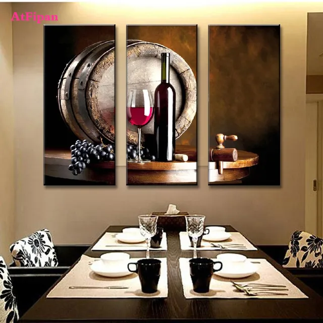 Wine Bottle Wall Art aliexpress : buy new atfipan still life flat barrel wine Wine Bottle Wall Art aliexpress : buy new atfipan still life flat barrel wine