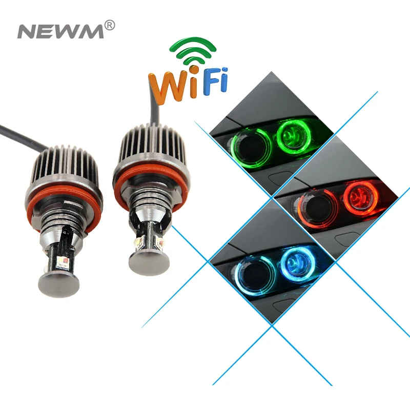 2017 идеальный мульти-цвет RGB телефона WiFi контроллер для RGB глаза ангела водить h8 маркер е92 canbus для BMW Х5 Х6 Е70 е71 Е60 E82 Е92 м3 2017 идеальный мульти-цвет RGB телефона WiFi контроллер для RGB глаза ангела водить h8 маркер е92 canbus для BMW Х5 Х6 Е70 е71 Е60 E82 Е92 м3
