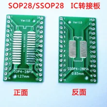 98-02 keysets 10 шт. SOP28 TSSOP28 SSOP28 к DIP28 плата передачи DIP Pin плата Pitch адаптер