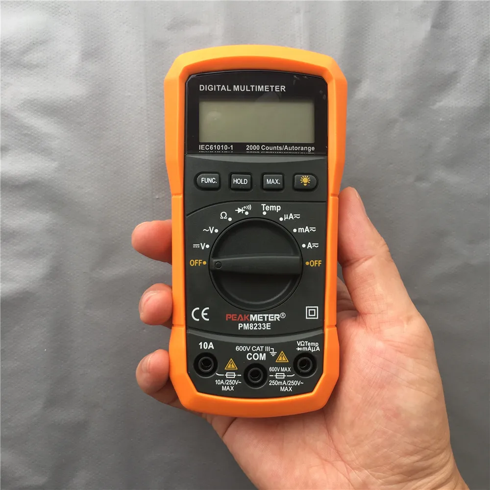 

MS8233E LCD Digital Meter Multimeter AC DC Ammeter Voltage Multitester Tester Electric Handheld Tester Meter Handheld Multimetro