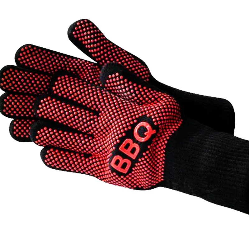 Extreme Heat Resistance Gloves BBQ for Grilling Cooking Thick Silicon