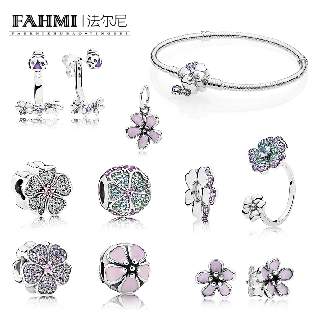 

FAHMI 100% 925 Sterling Silver GLORIOUS BLOOMS WILDFLOWER MEADOW Daisy Ring Pendant Earrings Bracelet Bead Clip SPACER
